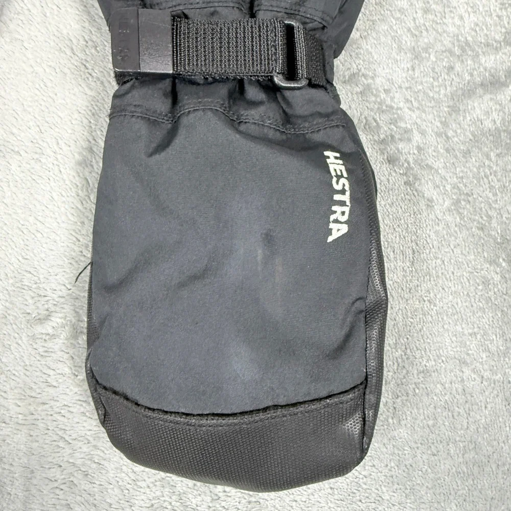 Hestra Kids Size 5 CZone Gauntlet Mittens Black Waterproof Winter Ski Gloves